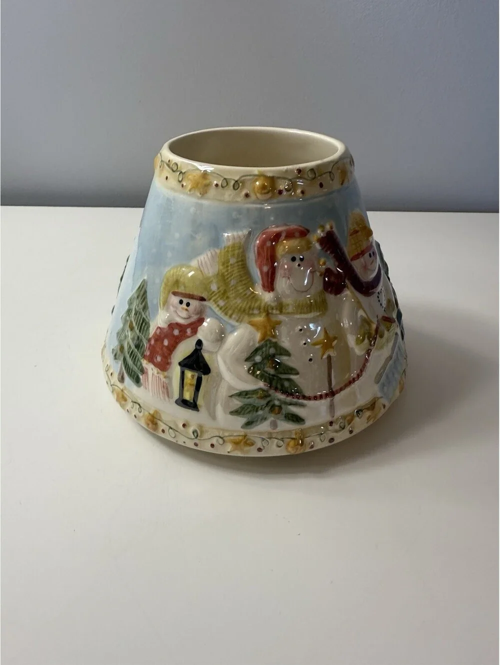 Yankee Candle SHADE Snowman Family Fits Large 22 Oz/Medium 14.5 Oz JAR Christmas